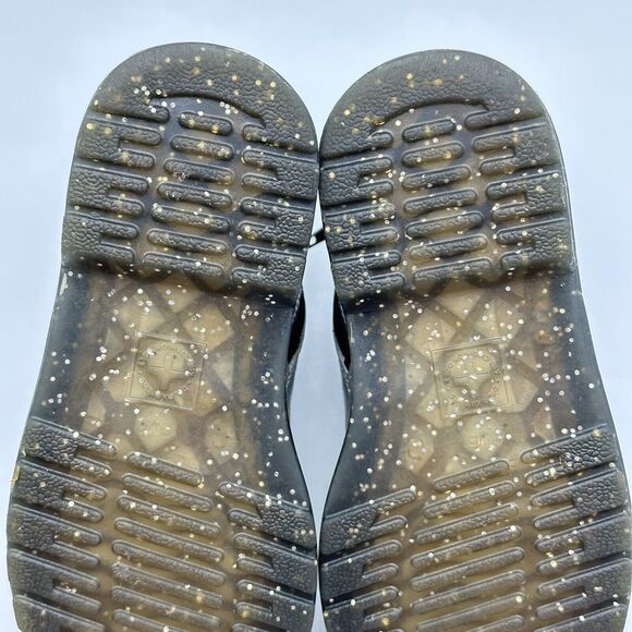 Dr. Martens Silver Kids Boots with Red Heart Accents - Picture 11 of 12